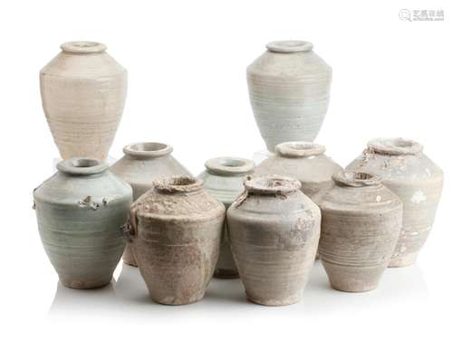 A COLLECTION OF VUNG TAU CARGO CHINESE CELADON VASES