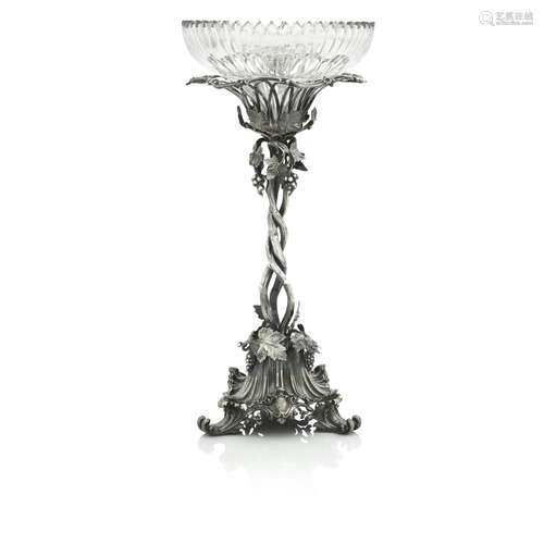 A VICTORIAN ELECTROPLATED CENTREPIECE