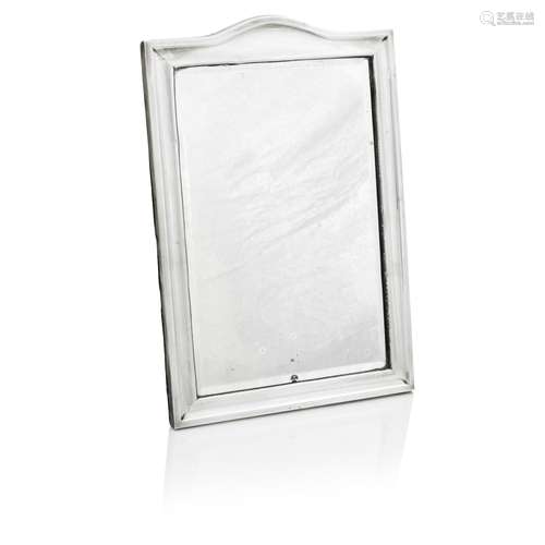 A SILVER MOUNTED EASEL MIRROR