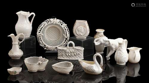 A COLLECTION OF BELLEEK PORCELAIN