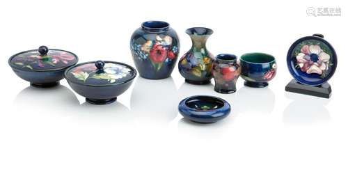 A COLLECTION OF MOORCROFT POTTERY