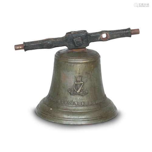 A 19TH CENTURY IRISH ARCHITECTURAL BRONZE BELL