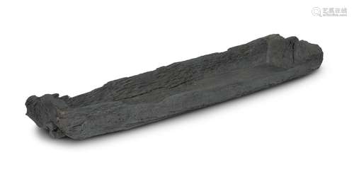 AN IRISH NEOLITHIC BOG OAK DUGOUT CANOE