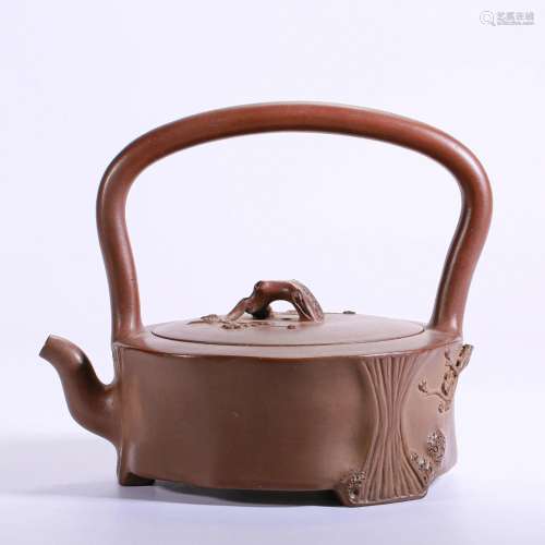 A Chinese Yixing Glaze Teapot Qing Dyn.