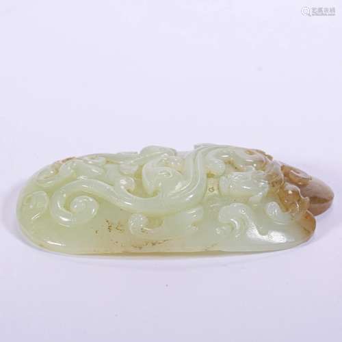 A Chinese White Jade Carving Han Dyn.