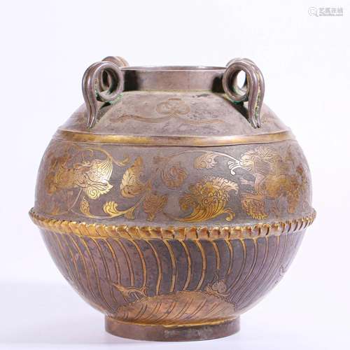 A Chinese Silver Jar Qing Dyn.