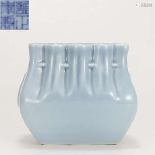 A Chinese Azure Glazed Washer Qing Dyn.