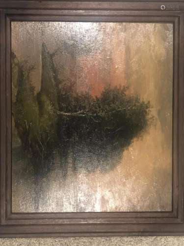 OIL PAINTING OF LANDSCAPE ON CANVAS