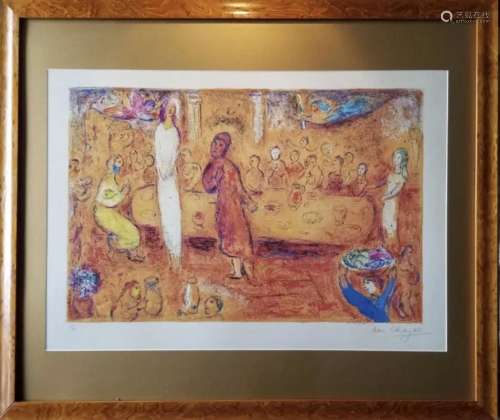 MARC CHAGALL LITHOGRAPH ON PAPER