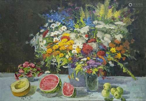 Oil painting Flowers Zhugan Vladimir Alexandrovich