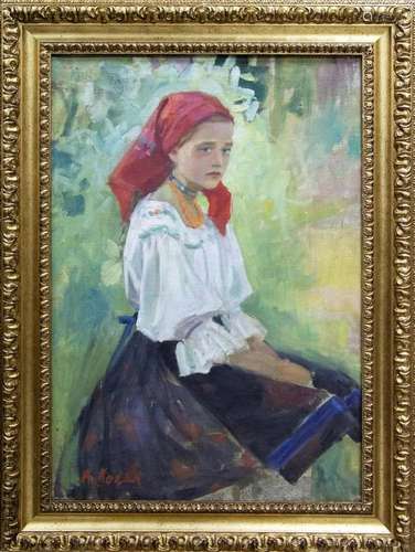 Oil painting Portrait of a girl Andrey Andreevich