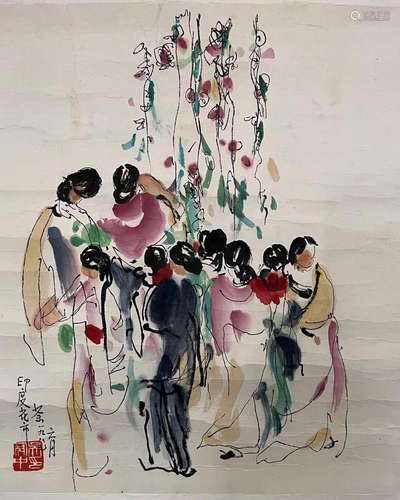 A Chinese Painting By Wu Guanzhong