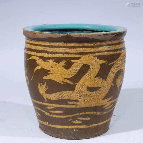 Chinese Ceramic Dragon Jar