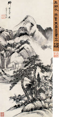 吴湖帆（1894～1968 ） 1938年作 云壑幽居 立轴 水墨纸本
