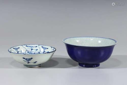 Two Chinese Porcelain Bowls