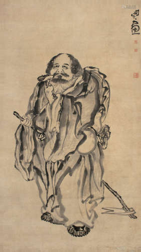 闵贞（1730～1788后） 采芝归来 立轴 水墨纸本