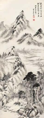 吴大澂（1835～1902） 山林幽居 立轴 水墨纸本