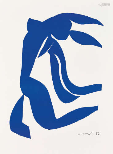 亨利·马蒂斯（1869～1954） 1952年作 1991年作 舞蹈的蓝色人体 石版...