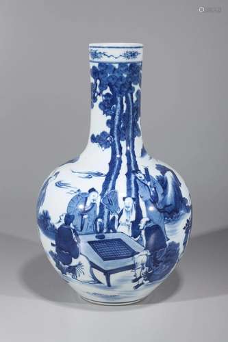 Chinese Blue & White Porcelain Vase