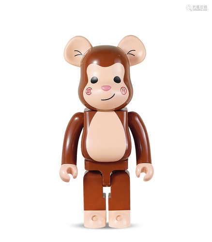 BE@RBRICK CLOT 1000% 一只猴子 材质：pvc