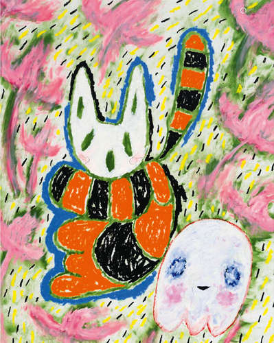 亚当·汉德勒（b.1986） 2021年作 Tiger Cub and Ghost Buddy in So...