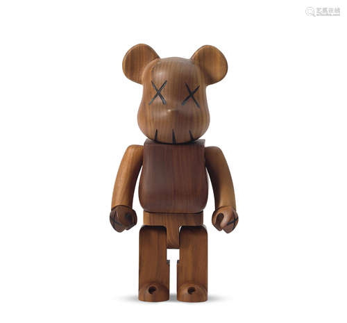 BE@RBRICK KAWS KARIMOKU WOOD 400% 木质