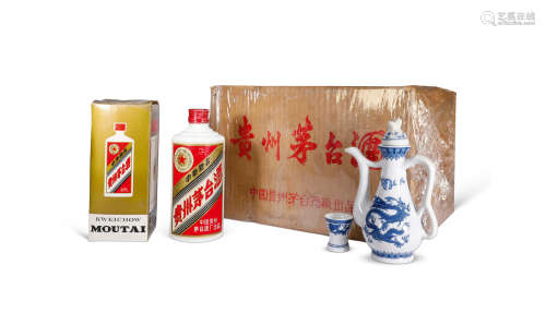 【绝版罕见】1986年 贵州茅台酒 五星 金字铁盖 原箱