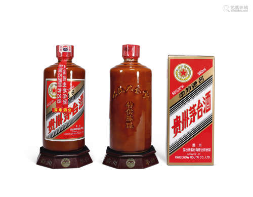 【收藏珍品】2005年 贵州茅台酒 五星 红釉 陈酿
