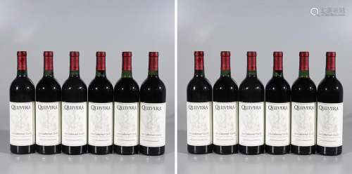 Lot of 12 bottles of Quivera 1990 Dry Creek Valley