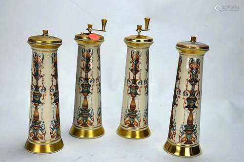 (4) LENOX TWO PAIRS OF SALT & PEPPER SHAKERS.