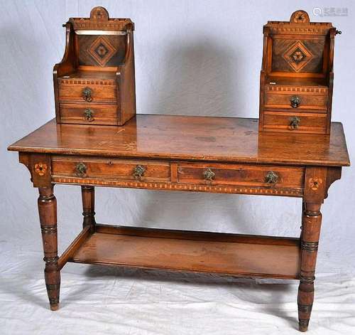 VICTORIAN DRESSER W GLOVE BOXES.