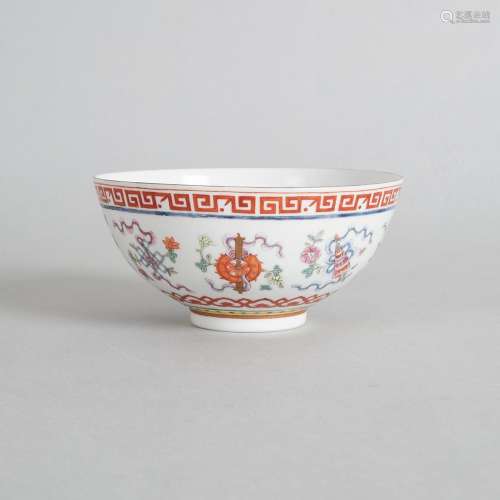 A Chinese Famille Rose 'Eight Auspicious Emblems' ...