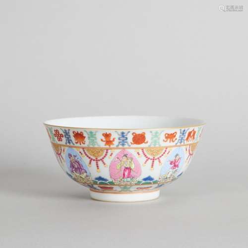 A Chinese Famille Rose 'Baragon Tumed' Bowl (mark ...