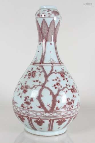 A Chinese Nature-sceen Fortune Porcelain Vase