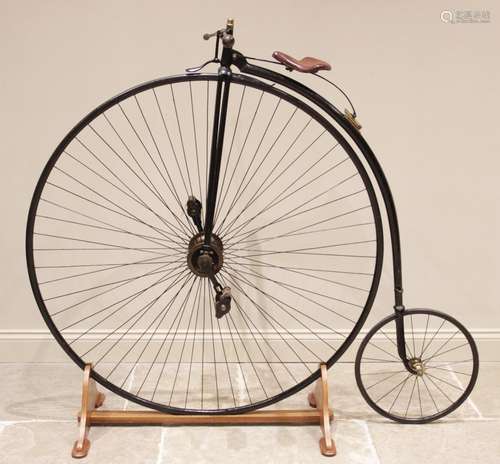 * An 1881 Imperial DHF Challenge Penny Farthing bicycle, the...