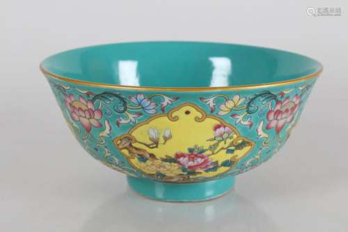 A Chinese Blue-coding Flower-blossom Porcelain Fortune