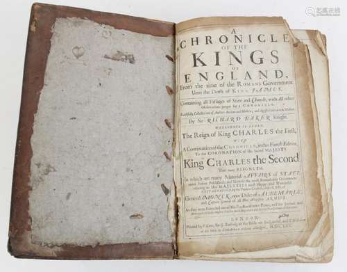 Baker (Sir Richard), A CHRONICLE OF THE KINGS OF ENGLAND , F...