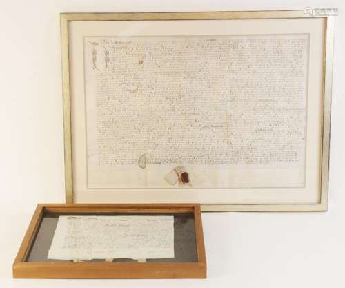 An Elizabeth I handwritten indenture, June 1534, naming Thom...