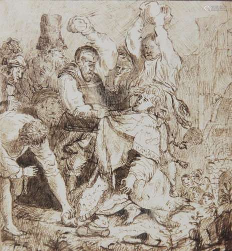 After Rembrandt van Rijn (Dutch, 1606-1669), The Stoning Of ...