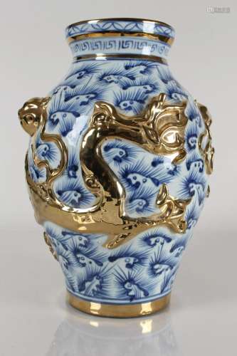 A Chinese Massive Ancient-framing Plated Blue and White