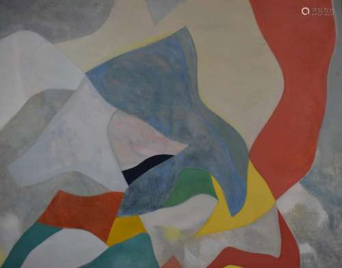John P Busby (b1928) oil on canvas abstract Sky Canticle 1, ...