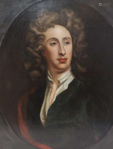 Manner Godfrey Kneller (1646-1723), Portrait of a young gent...