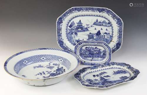 A selection of 18th century Chinese porcelain, to include a ...