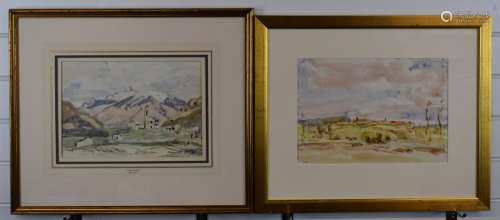 Vernon Wethered (1865-1952) two watercolour landscapes, one ...