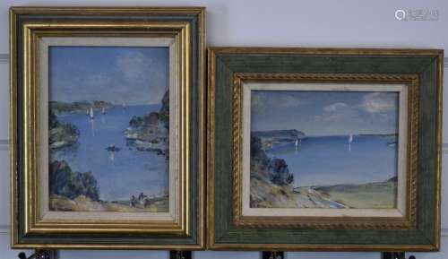 Victor Mathias (1905-1933), pair of impressionist oil on boa...