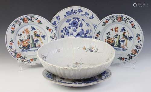 An assorted collection of delft 18th century and later, to i...