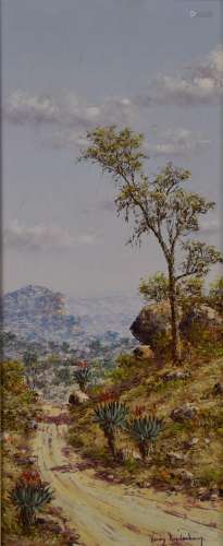Henry Bredenkamp (b 1935) oil on canvas South African landsc...