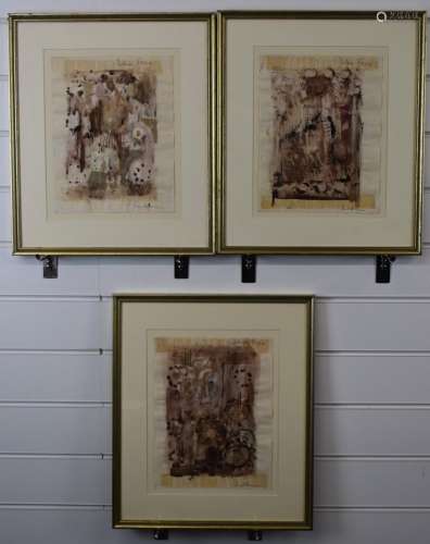 Paul Huson (b1942, author and artist) set of three sketches ...