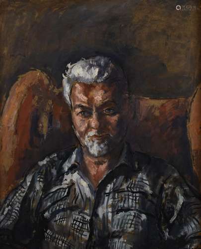 Archibald Ziegler (1903-1971) oil on board portrait of a sea...