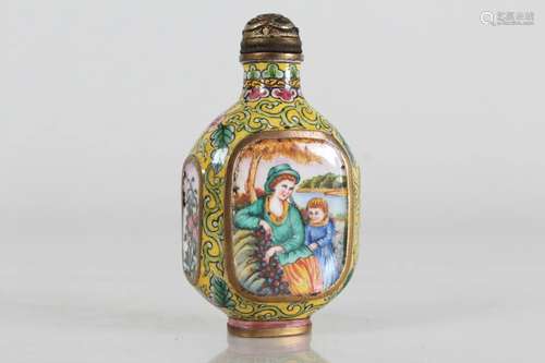 A Chinese Western-portrait Snuff Bottle